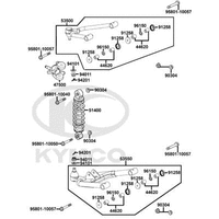Federbein, Querlenker links