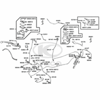 Hauptbremszyl. links u. rechts, Bremsleitungen & Bremsverteiler
