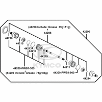 Einzelteile Antriebswellen