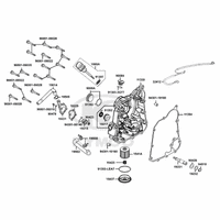 Gehäusedeckel rechts, Ölfilter & Wasserpumpe