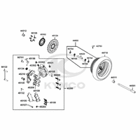 Vorderrad mit Bremse