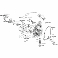Gehäusedeckel rechts, Ölfilter & Wasserpumpe