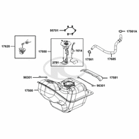 Tank, Benzinpumpe & Tankschloss