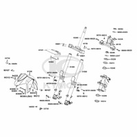 Gabelholm,Gabelbrücke,Lenkkopflager & Kotflügel