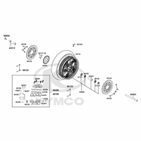 Vorderrad mit Bremse