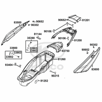 Verkleidungen hinten Helmfach