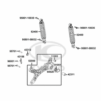 Federbein & Schwingarm hinten