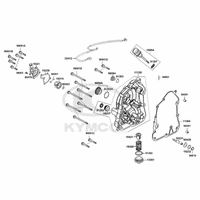 Gehäusedeckel rechts, Ölfilter & Wasserpumpe