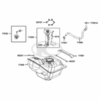 Tank, Benzinpumpe & Tankschloss