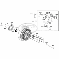 Vorderrad mit Bremse