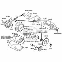 Lichtmaschine, Ölpumpe & Anlasser