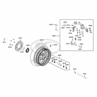 Vorderrad mit Bremse