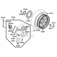 Hinterrad mit Bremse
