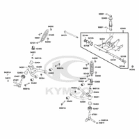 Stoßdämpfer, Querlenker und Schwinge
