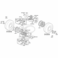 Räder vorne mit Bremse