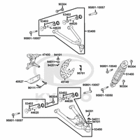 Federbein, Querlenker rechts
