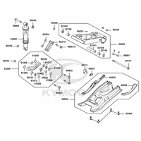Schwinge & Federbein hinten