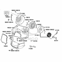Lichtmaschine & Luftleitblech Zylinderabdeckung