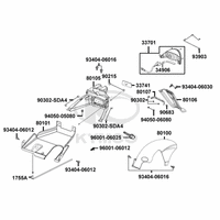 Rücklicht, Spritzschutz & Radabdeckung hinten