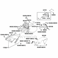 Rücklicht, Spritzschutz & Radabdeckung hinten