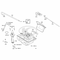 Tank, Benzinpumpe & Tankschloss