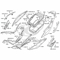 Verkleidungen hinten Helmfach