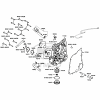 Gehäusedeckel rechts, Ölfilter & Wasserpumpe