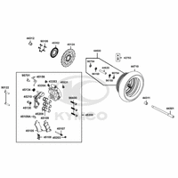 Vorderrad mit Bremse