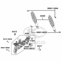 Federbein & Schwingarm hinten