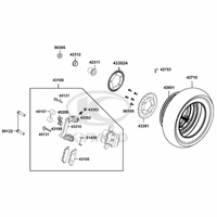 Hinterrad, Bremssattel & Bremsscheibe