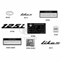 Emblem, Aufkleber & Hinweisschilder