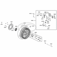 Vorderrad mit Bremse
