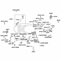 Hauptbremszylinder hinten, Schalthebel & Fußbremse