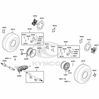 Räder vorne mit Bremse & Antriebswelle
