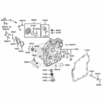 Gehäusedeckel rechts & Wasserpumpe
