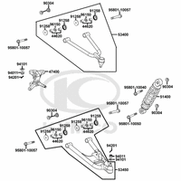 Federbein, Querlenker rechts