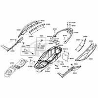 Verkleidung hinten & Helmfach