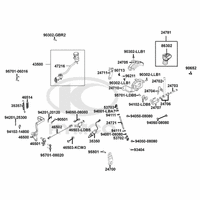 Hauptbremszylinder hinten, Schalthebel & Fußbremse