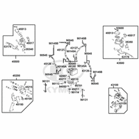 Hauptbremszylinder, Bremssättel, Bermshebel & Bremsschlauch