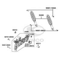 Federbein & Schwingarm hinten