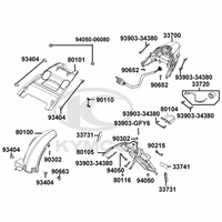 Rücklicht, Spritzschutz & Radabdeckung hinten