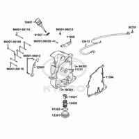 Kurbelgehäusedeckel rechts