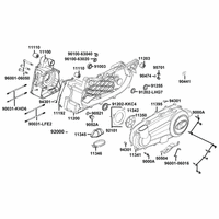 Kurbelgehäuse & Variomatikdeckel