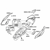 Verkleidungen hinten & Helmfach