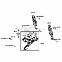Federbein & Schwingarm hinten