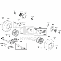 Räder vorne mit Bremse & Antriebswelle