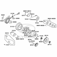 Lichtmaschine, Ölpumpe & Anlasser