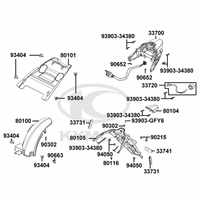 Rücklicht, Spritzschutz & Radabdeckung hinten