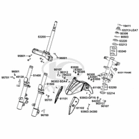 Gabelholm,Gabelbrücke,Lenkkopflager & Kotflügel