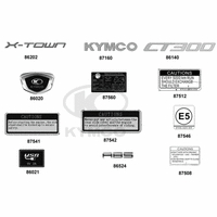 Embleme, Aufkleber & Hinweisschilder